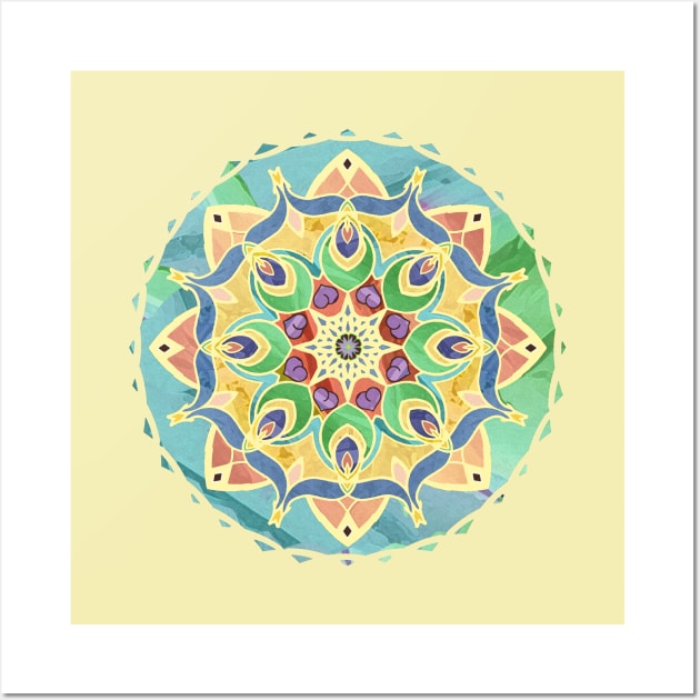 Sand and Silk Mandala Wall Art by DISmithArt